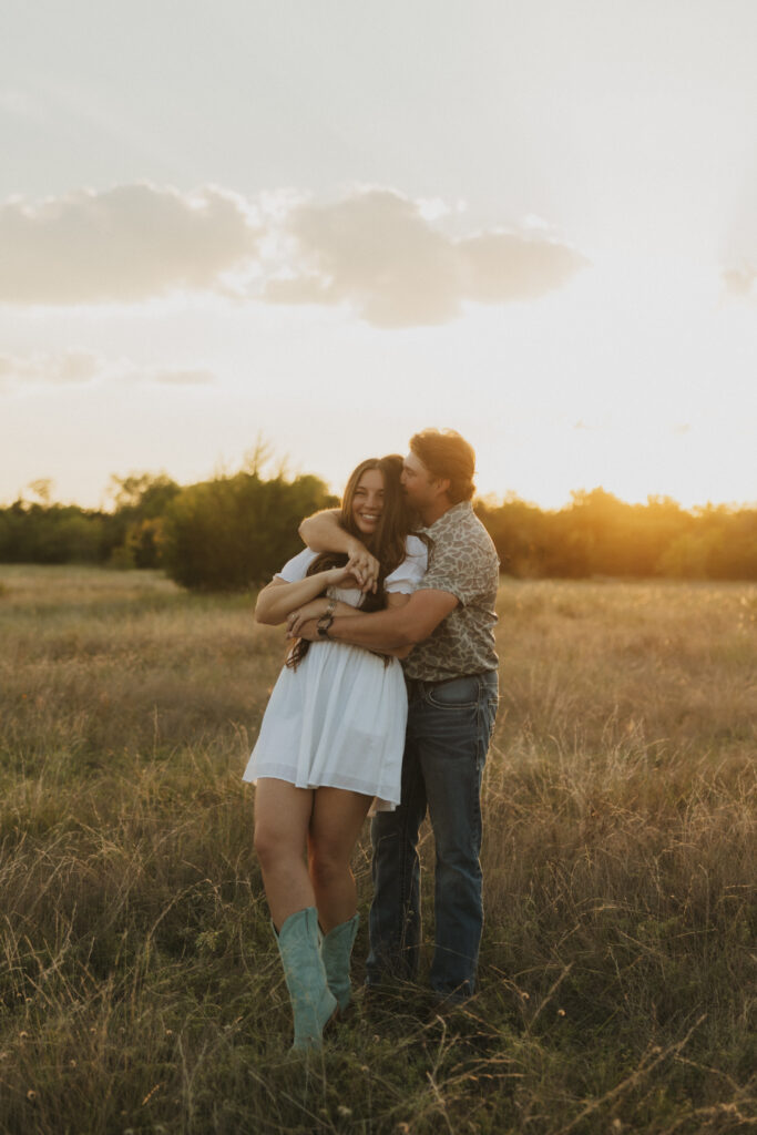 Sunset Field Engagement Session