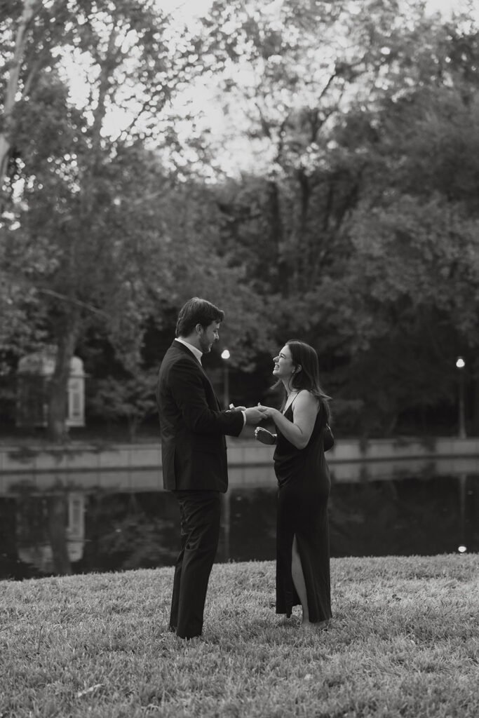 A Picture-Perfect Surprise Proposal at Highland Park in Dallas Texas