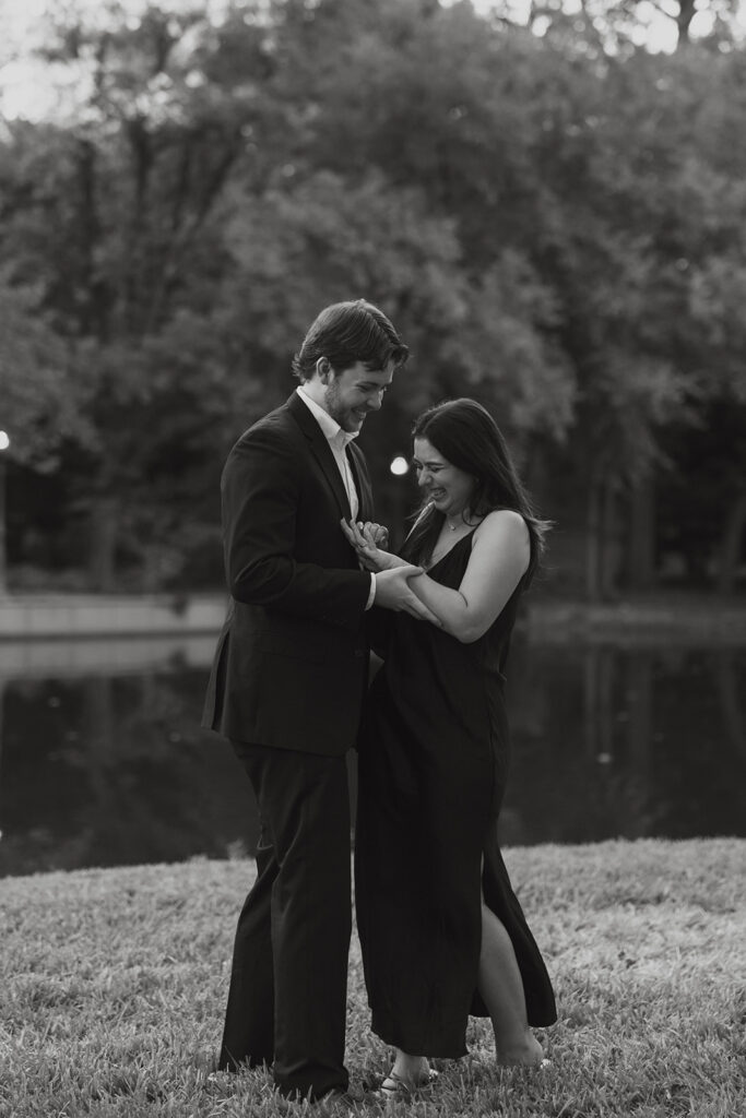 engagement session at highland park in texas