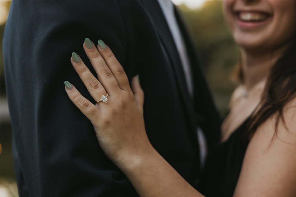 engagement ring photos elegant photoshoot