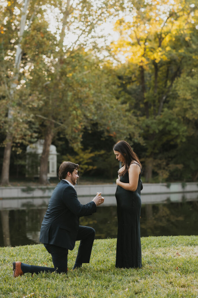 A Picture-Perfect Surprise Proposal at Highland Park in Dallas Texas