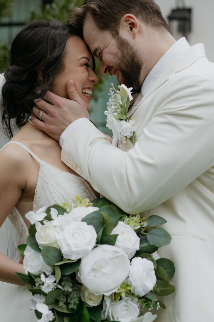 bride and groom portraits