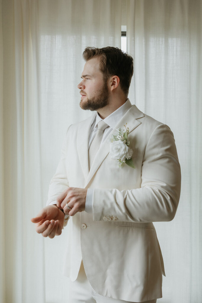 groom getting ready photos