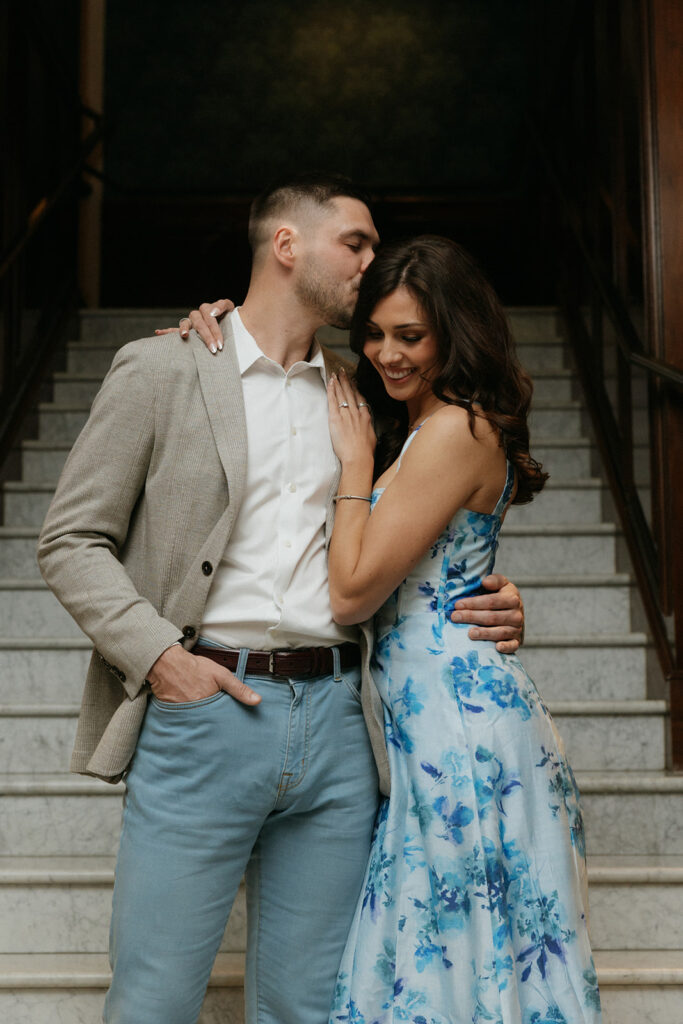 couple getting engaged romantic photos