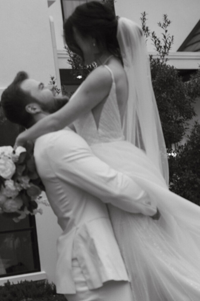black and white documentary style wedding photography
