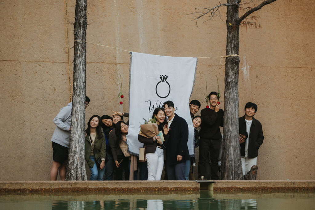 A Winter Proposal at One of the Most Romantic Places to Propose in Fort Worth