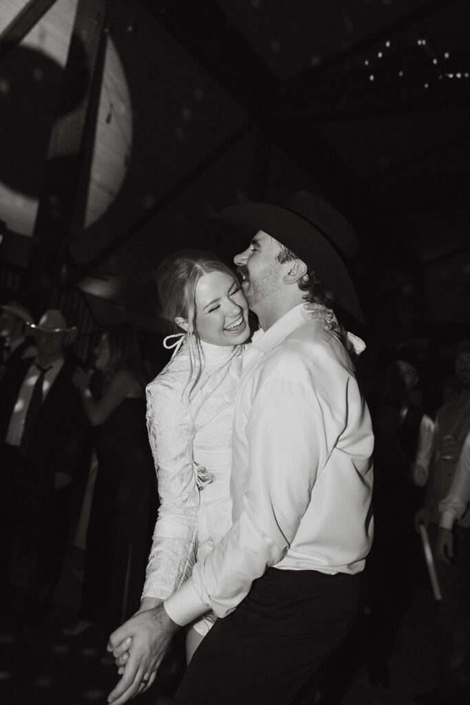 vintage film inspired black and white wedding exit photos with sparklers