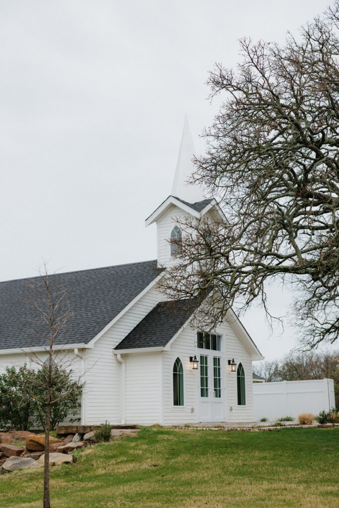 The white chapel at The Springs Valley View Estate.