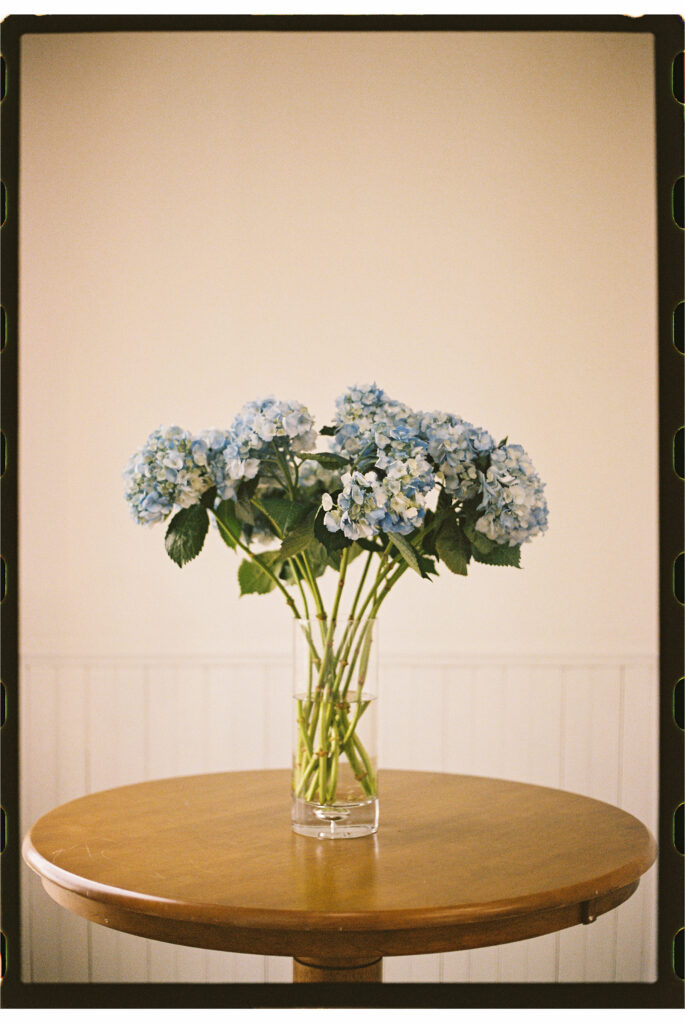 Wedding flowers in a vase.