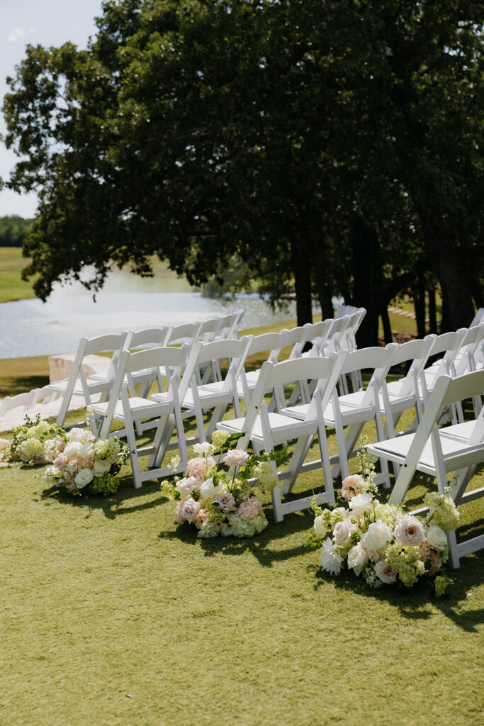 An elegant wedding ceremony at Bella Cavalli Events.