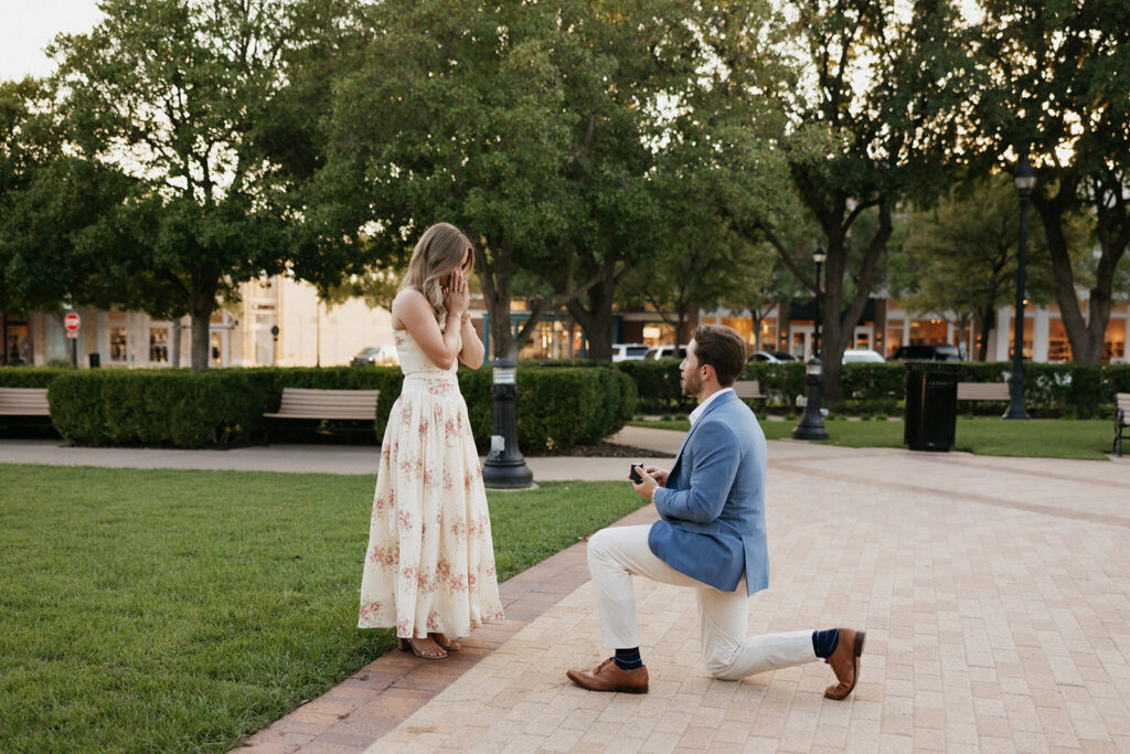 Surprise proposal ideas at Lakeside Town Square.