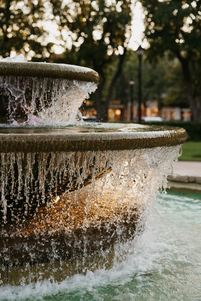 Fountain at Lakeside Town Square.